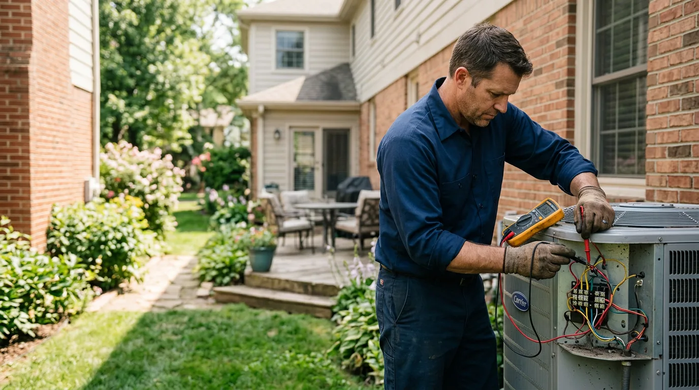 HVAC technician working near Eagle Bridge, NY